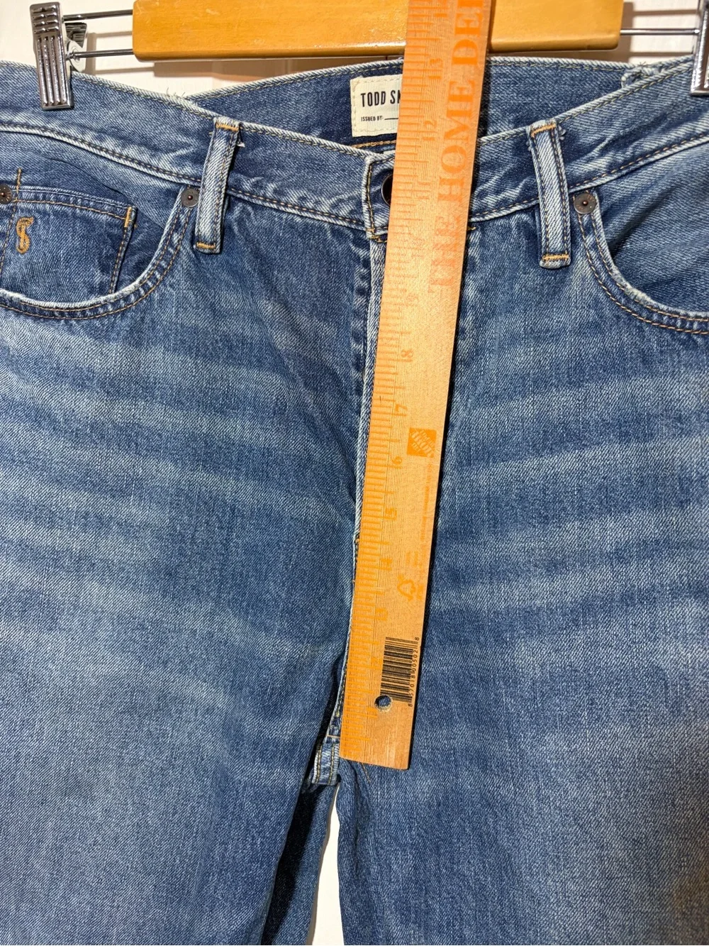 Todd Snyder Relaxed Straight Men’s Jeans - Classic Blue
